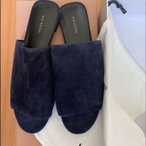 Via Spiga heather Midnight Slides 7